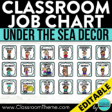 UNDER THE SEA Theme Classroom CLASSROOM JOB CHART editable