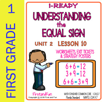 Preview of UNDERSTANDING THE EQUAL SIGN UNIT 2 LESSON 10 i READY MATH WORKSHEETS & POSTERS