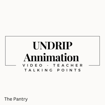 Preview of UNDRIP Unit Animation video Teacher Notes