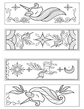 unicorn coloring bookmarks unicorn activities crafts coloring bookmarks