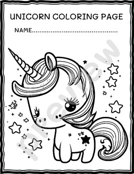 UNICORN Coloring Pages by RABBY STUDIO | TPT