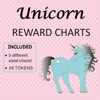 unicorn themed reward charts by resource haven tpt
