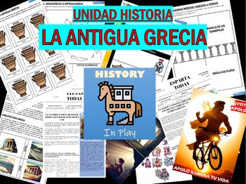 Preview of UNIDAD HISTORIA: LA ANTIGUA GRECIA(actividades, recortables, juegos...)(SPANISH)