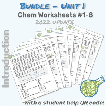 Preview of UNIT 1 - INTRO TO CHEM BUNDLE (#1-8)