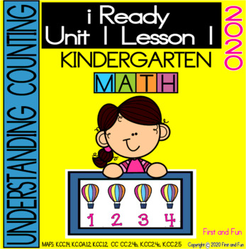 Preview of COUNTING NUMBERS I READY MATH UNIT 1 LESSON 1 WORKSHEET POSTER EXIT TICKET