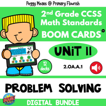 Preview of Problem Solving | Word Problems - 2nd Grade Math - Digital Resources - UNIT 11