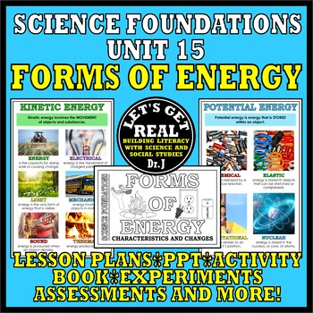 Preview of UNIT 15: FORMS OF ENERGY (Foundations Science Curriculum series)