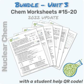 Preview of UNIT 3 - NUCLEAR CHEMISTRY BUNDLE (#15-20)