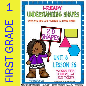 Preview of UNIT 6 LESSON 26 UNDERSTANDING 2D SHAPES MAFS COMMON CORE MGSE TEK i READY