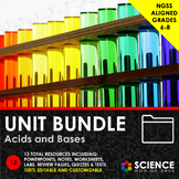 UNIT BUNDLE - Acids & Bases - Properties, pH Scale, Indica