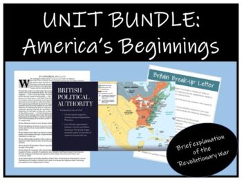 Preview of UNIT BUNDLE: America's Beginnings (Revolutionary War)