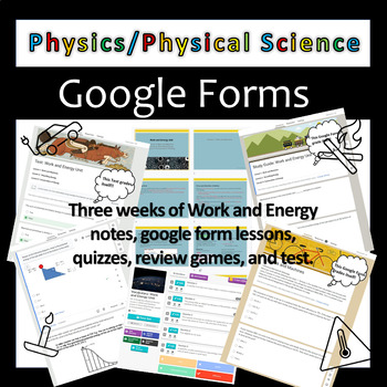 Preview of Work and Energy | Google Forms | Unit Bundle | Physical Science