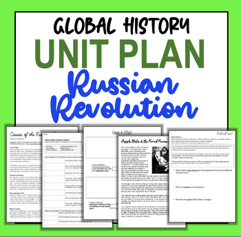 Preview of UNIT PLAN: Russian Revolution!