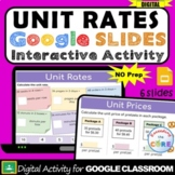 UNIT RATES Digital Interactive Activity | Google Slides | 
