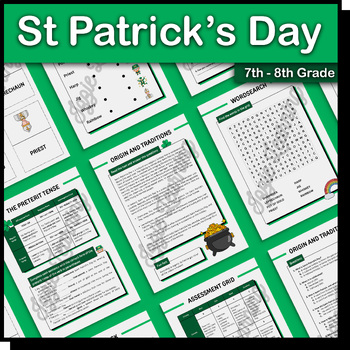 Preview of UNIT - St Patrick's Day | Lesson Plan, Worksheets, Flashcards, and more