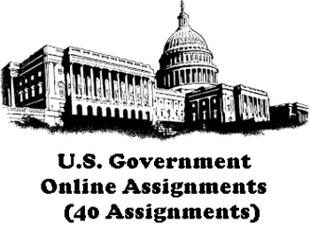 Preview of UNITED STATES GOVERNMENT ONLINE ASSIGNMENTS (PDF/GOOGLE CLASSROOM)