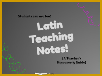 Preview of UNITS 1 & 2 ALL STAGES Notes - Cambridge Latin Course, NA4 {Teacher's Edition}