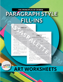 UNITY - Principles of Design Worksheet Packet PARAGRAPH ST