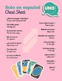 UNO Cheat Sheet Spanish