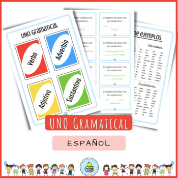 Preview of UNO Gramatical - ESPAÑOL