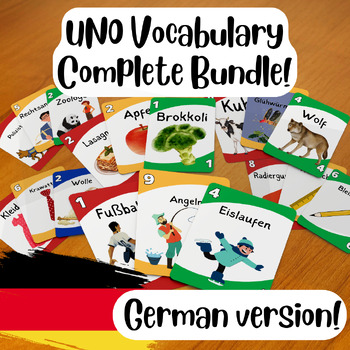 Preview of UNO Vocabulary game: Complete Bundle! (German)