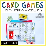 UNO card Math Activities for Grade 3 and 4 - VERSION 2