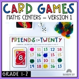 UNO card Math Centers for Grade 1 and 2 / Number sense Games