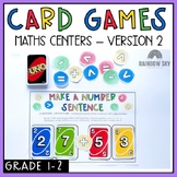 UNO card Math Centers for Grade 1 and 2 / Number sense Gam