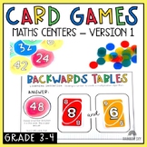 UNO card Math Centers for Grade 3 and 4 | Place Value Games