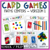 UNO card Math Centers for Kindergarten / Number sense Game