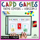 UNO card Math Centers for Kindergarten and Prep - Version 2