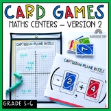 UNO card Math activities for Grade 5 and 6 / Card Games (V