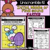 UNSCRAMBLE IT! {CVC Initial, Medial, and Final Sounds} {EASTER}