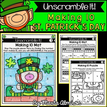 Preview of UNSCRAMBLE IT! {MAKING 10} {St. Patrick's Day}