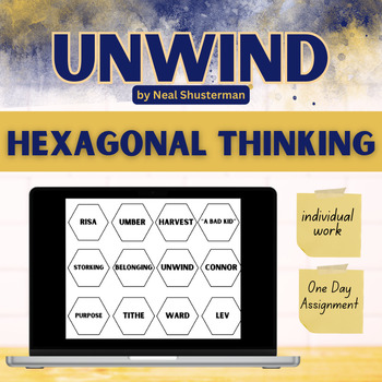 Preview of UNWIND - Hexagonal Thinking - Vocab/Theme/Tone *DIGITAL or Printed*