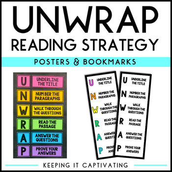 Preview of UNWRAP Reading Strategy Posters