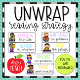 UNWRAP Reading Strategy Posters and Bookmarks