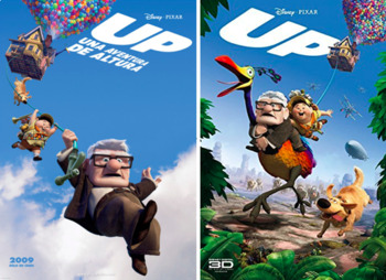 Preview of UP Movie Guide Questions in Spanish and English | Una Aventura de Altura