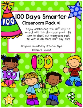 Preview of UPDATED - 100 Days Smarter Classroom Pack #1