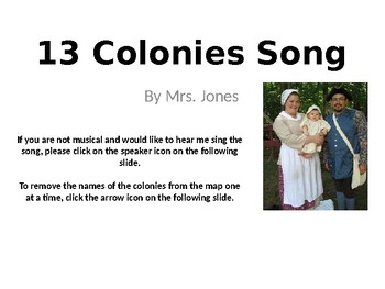 Preview of UPDATED 13 Colonies Song