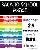 UPDATED 2022 Back to School Basics