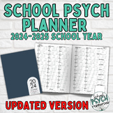 UPDATED 24-25 PDF Printable School Psychologist Planner Ap
