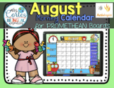 Morning Calendar For PROMETHEAN Boards - August- Back to school