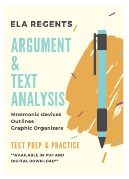 Preview of UPDATED English Regents Essays: Outlines & Writing Activities