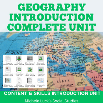 Preview of Geography Introduction Complete Unit