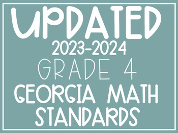 UPDATED Georgia Math Standards Posters 4th Grade 2023 2024 By The   Original 9665894 1 