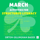 March-Themed Orton-Gillingham Activities Packet - Sorts - 