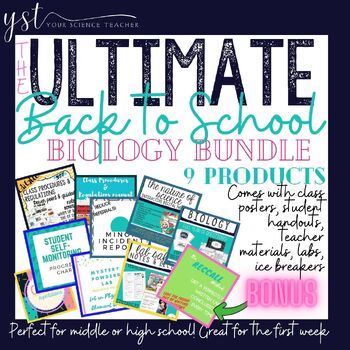 Preview of UPDATED! The Ultimate Back to School Science Bundle - NO STRESS!