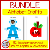 UPPERCASE and lowercase 26 Alphabet Letters a-z Crafts BOO