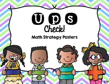 Preview of UPS Check!  Math Strategy Posters